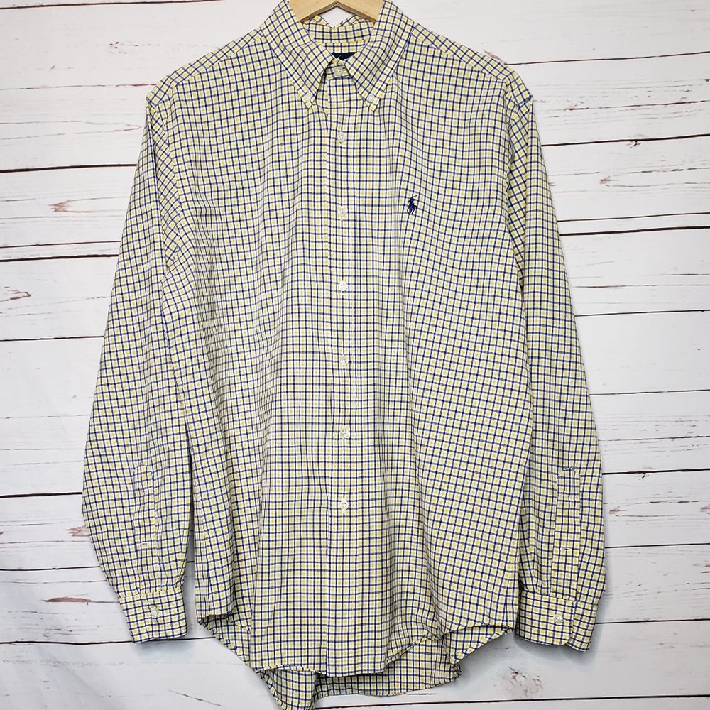 Ralph Lauren Classic Fit Plaid Button Down Shirt